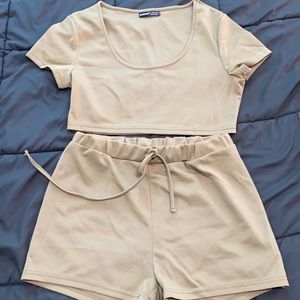 Olive green L matching set